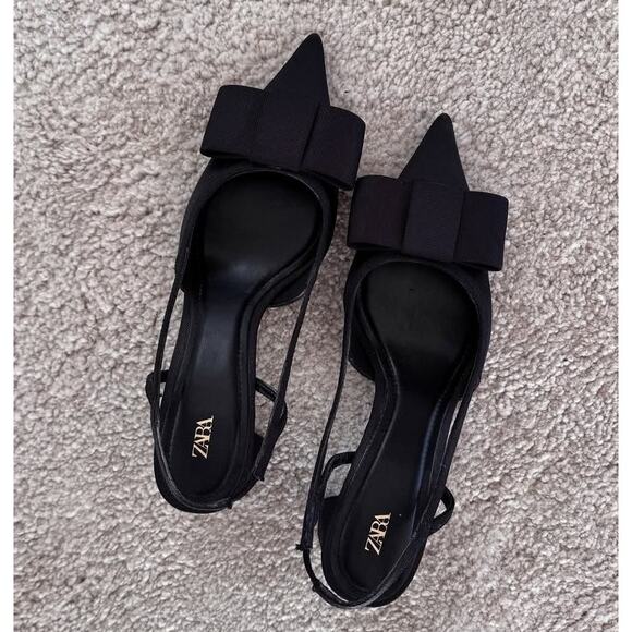 ZARA Embellished Slingbacks NWT - Picture 7 of 16